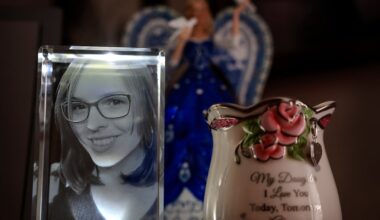 Donna and Joe Knight displayed a photograph of their daughter, Jennifer Knight, on a dresser at their home in Middleborough in 2024. Jennifer died in the registration line in the emergency department at Good Samaritan Medical Center in September 2023.