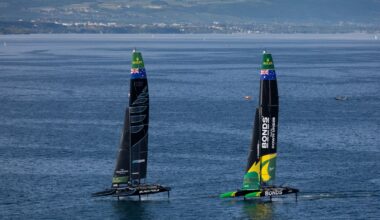 SailGP Switzerland: USA recruit Martine Grael with sailors injured; Black Foils start strong in light conditions
