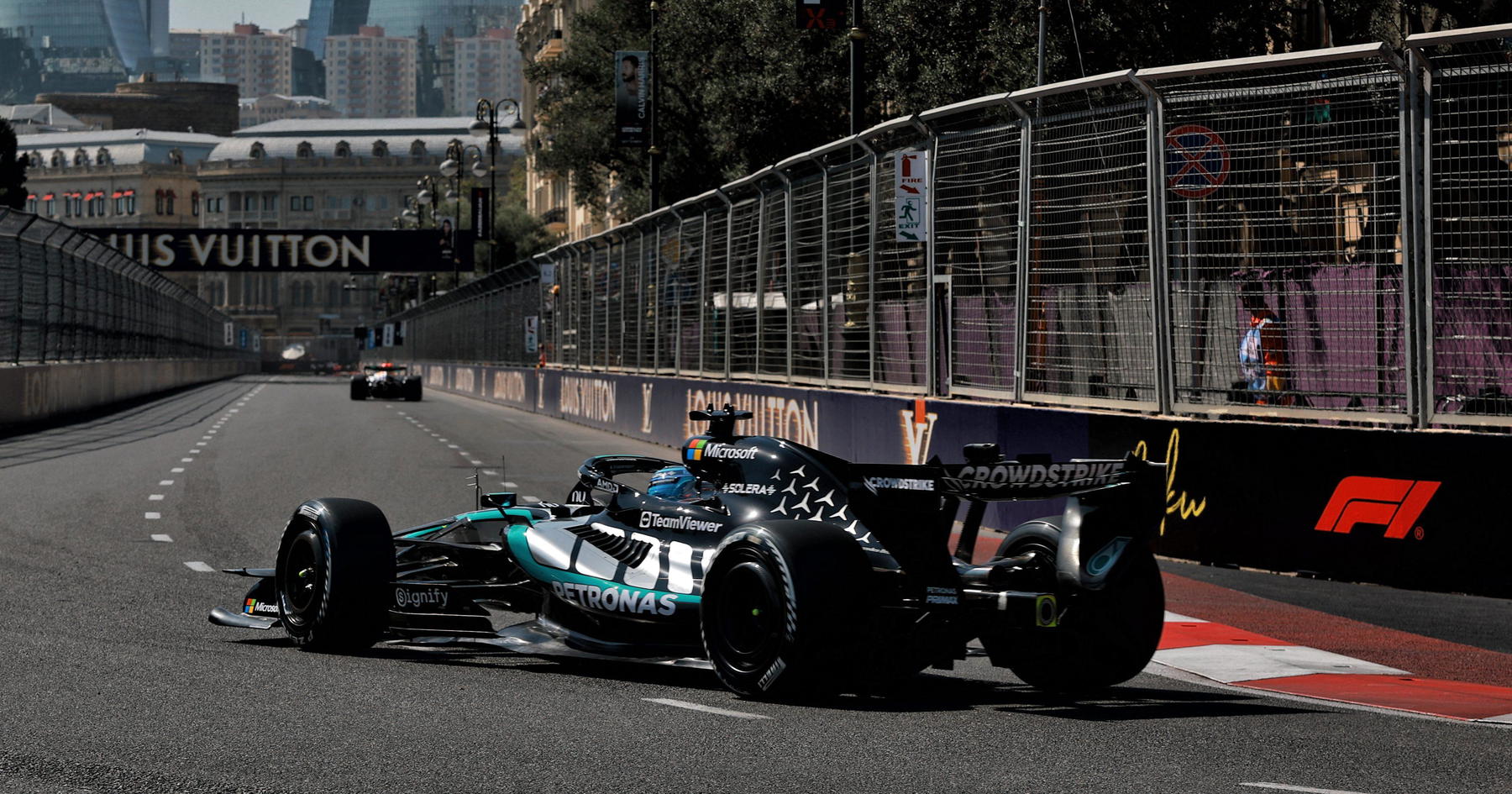 LIVE: Reaction as Russell tops Azerbaijan FP1 as Antonelli strikes trouble