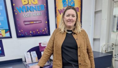 Lotto: $28.25m winners return to Gisborne store to claim prize