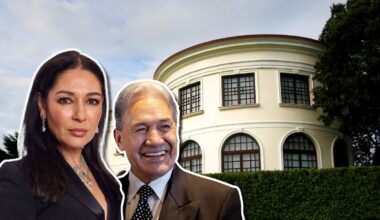 Society Insider: Real Housewife of Auckland Gilda Kirkpatrick hosts Winston Peters for NZ First Event at her Paritai Drive mansion