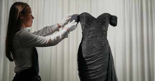 Princess Diana's famous 'revenge dress' goes on show ahead of auction