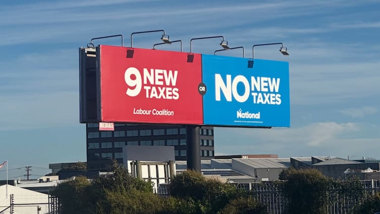 A National Party billboard.