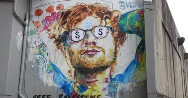 Ed Sheeran mural in Dunedin vandalised again
