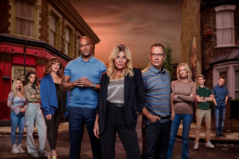 EMBARGOED 22.08.23 00:00, Anna Knight, Gina Knight, Elaine Peacock, George Knight, Cindy Beale, Ian Beale, Kathy Beale, Peter Beale, Bobby Beale, EastEnders anna knight, gina knight, elaine peacock, george knight, cindy beale, ian beale, kathy beale, peter beale, bobby beale, eastenders