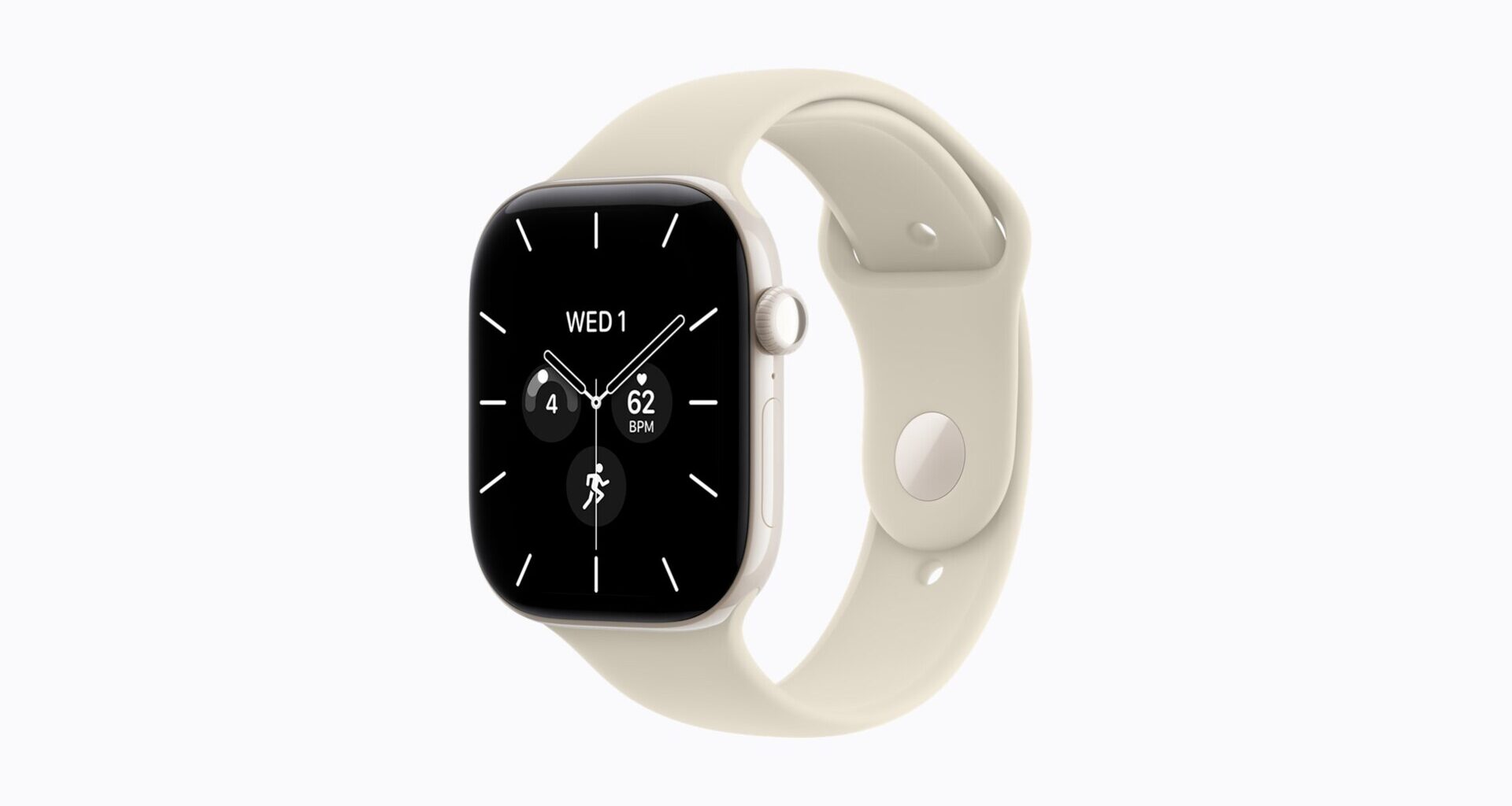 Apple Watch Series 12 Pearl White Ceramic with Sand Sport Band