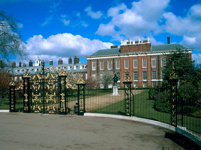The ornate entrance to Kensington Palace, London. Kensington Palace has been a royal home for over 300 years and parts of the palace remain a private residence for members of the Royal Family today. The magnificent State Apartments and the Royal Ceremonial The ornate entrance to Kensington Palace, London. Kensington Palace has been a royal home for over 300 years and parts of the palace remain a private residence for members of the Royal Family today. The magnificent State Apartments and the Royal Ceremonial