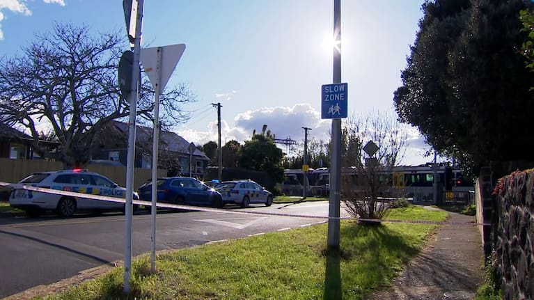 Baldwin Ave was cordoned off yesterday following the incident.