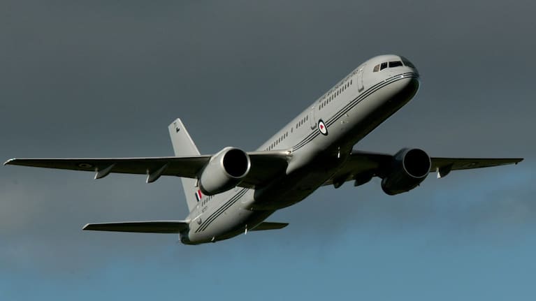 RNZAF Boeing 757 arriving at Whenuapai airbase in 2003.