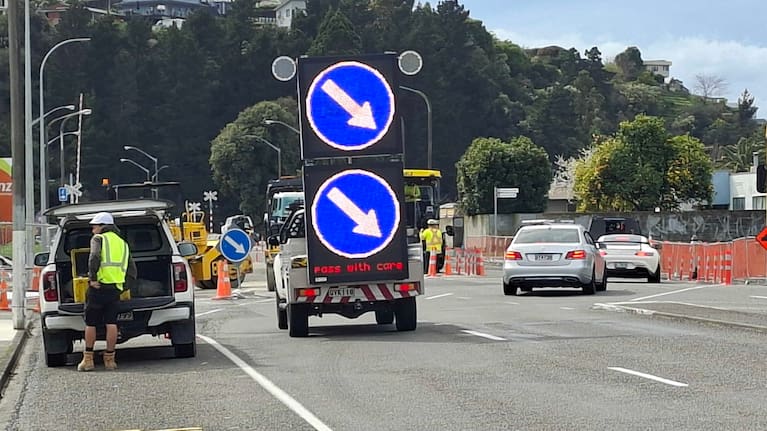 Businesses on Taradale Road in Marewa have been affected by roadworks that have been ongoing for almost nine months.