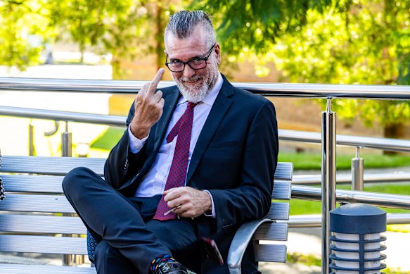 Musician Paul Greene, pictured outside Nowra Local Court for an AVO appearance earlier this year.