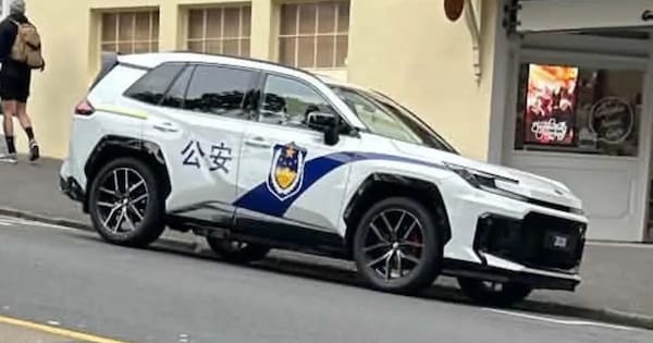 Cars bearing Chinese police markings appear in Auckland