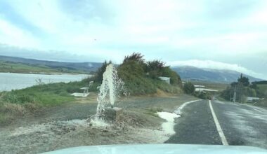 Vandalised pipe sends sewage spilling onto Waihola road, properties