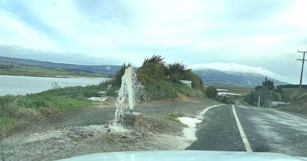 Vandalised pipe sends sewage spilling onto Waihola road, properties