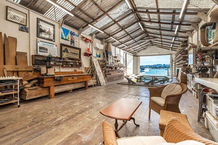 Shed 8, one of the iconic boatshed’s on Ngapipi Road, is heading to auction on October 8. Photo / Supplied