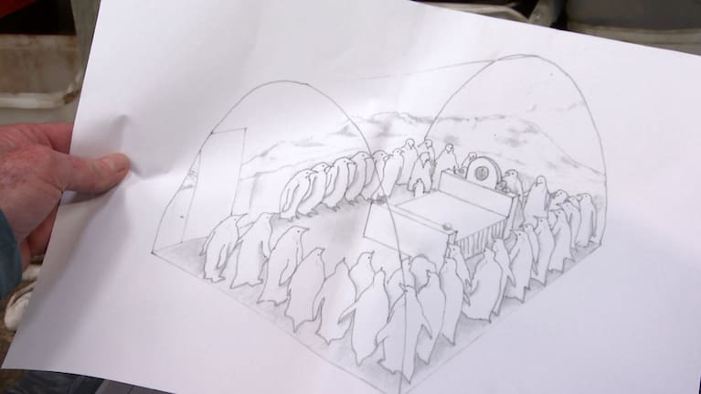 Dennis Taylor's plan for the Emperor's Room in the IceHotel in Sweden.
