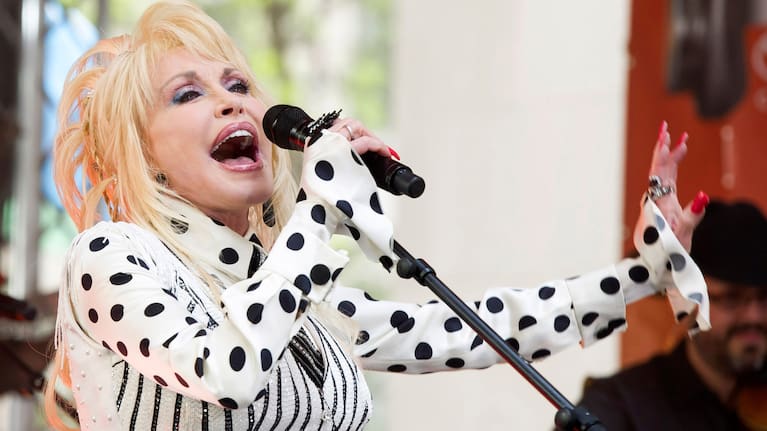 Dolly Parton performs on NBC's Today show in 2014.