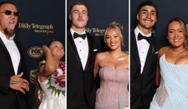 Dally M Awards 2026: Best red carpet pictures and photos as NRL and NRLW players arrive for Dally M Medal awards, pics, latest news