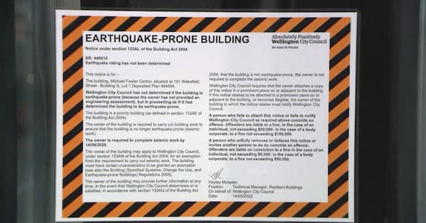 Thousands of buildings to be deemed no longer earthquake-prone