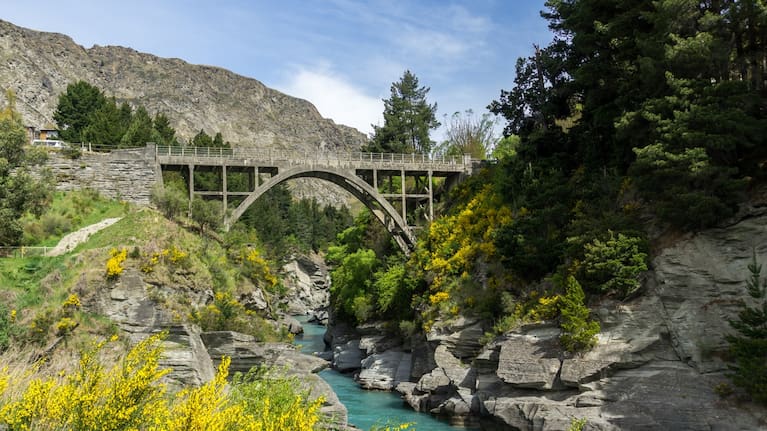 The Edith Cavell Bridge near Queenstown.