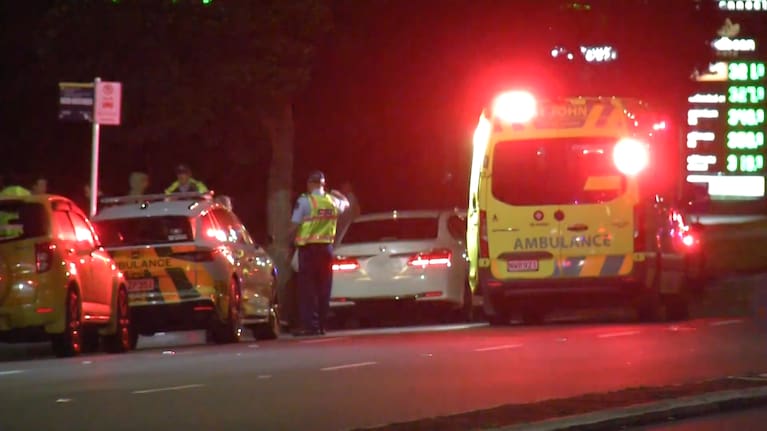 Emergency services were called to the crash on Pakuranga Rd shortly after 9pm.