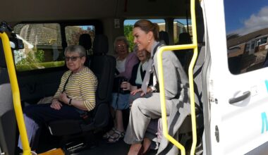 Princess of Wales picks up passenger, 94, on bus