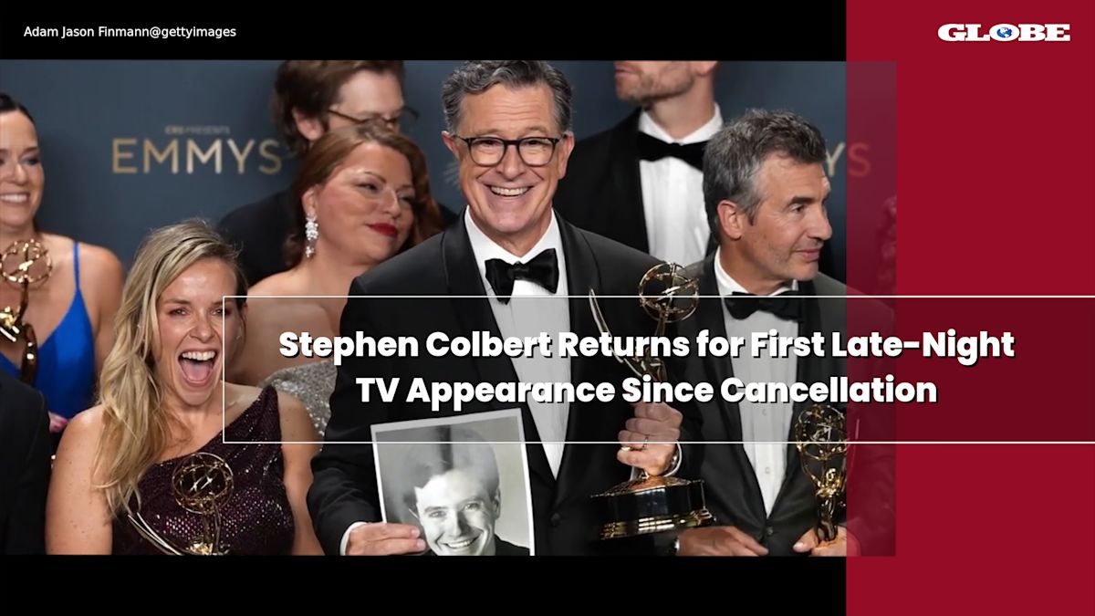Stephen Colbert Returns for First Late-Night TV Appearance Since Cancellation