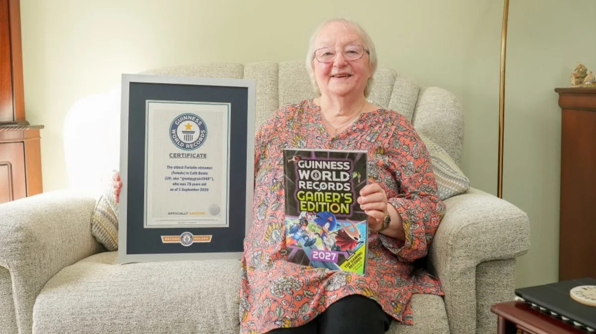 Gaming grandmother grabs Guinness record for Fortnite streaming