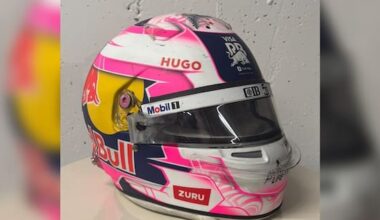 Liam Lawson's race-worn, signed F1 helmet up for auction