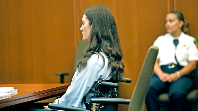 Lindsay Clancy sits as jury selection starts in her murder trial where she is charged in the 2023 killing of her three children, Monday, July 20, 2026.
