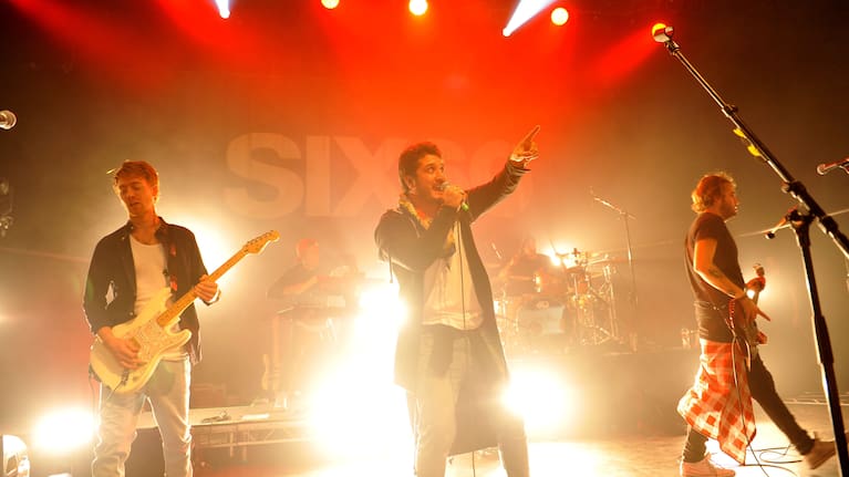 SIX60 on stage.