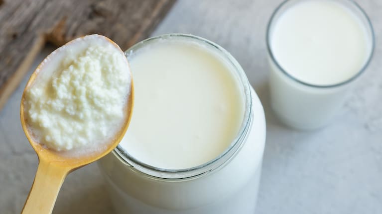 Kefir contains a lot of goodies, and is another one you can make at home.