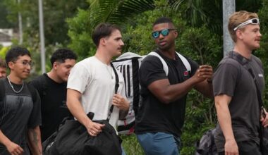 US carrier crew on a break in Thailand after 260 days at sea