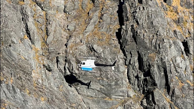 An eyewitness took a photograph of the helicopter moments before the crash.