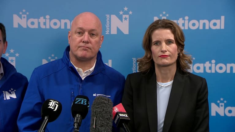 National leader Christopher Luxon and finance spokesperson Nicola Willis.