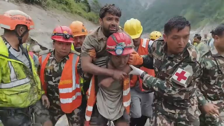 Nepal hydropower worker rescued.