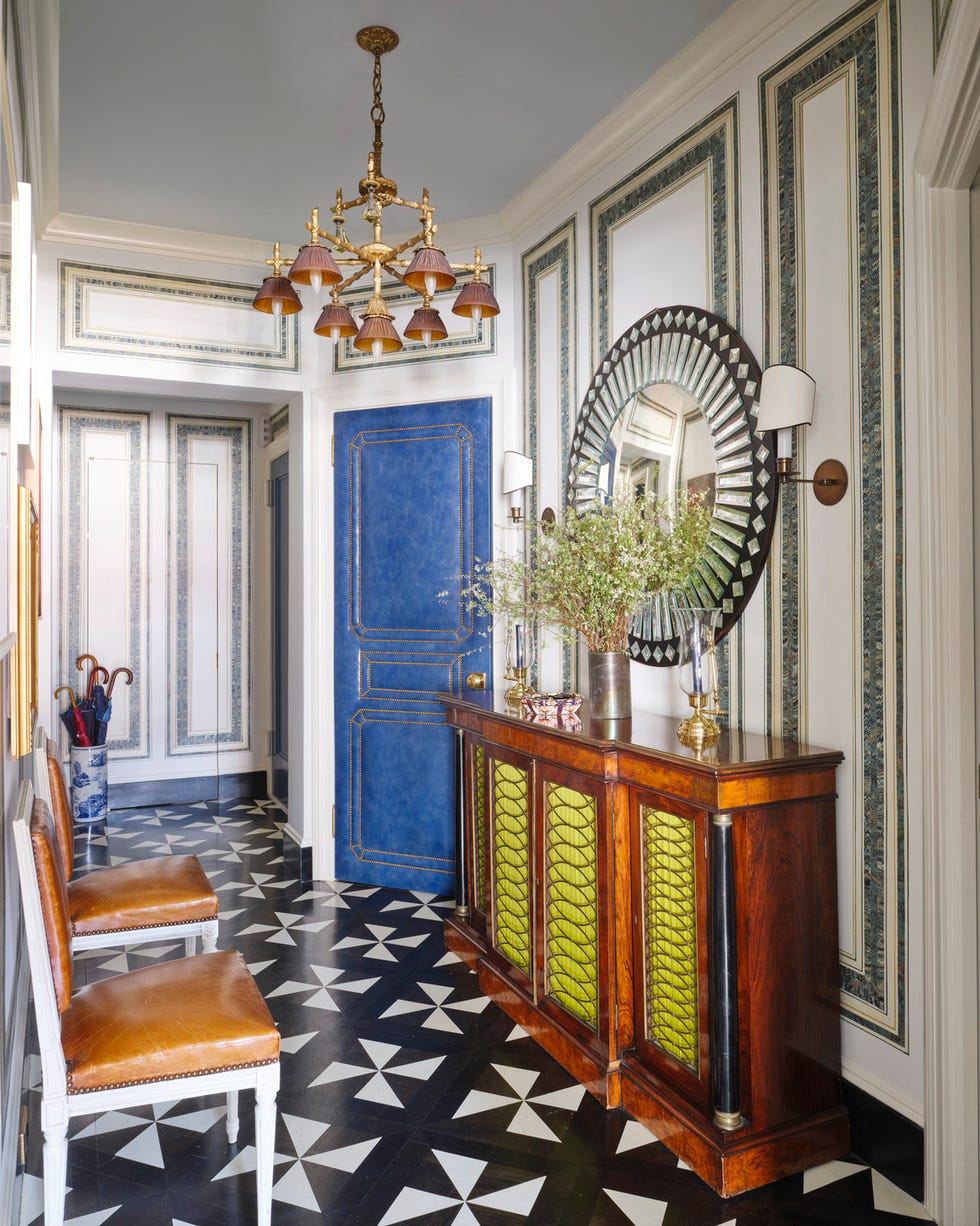 Nick Olsen Michael Lorber Park Avenue Home Tour Entry Hall nick olsen michael lorber park avenue home tour entry hall