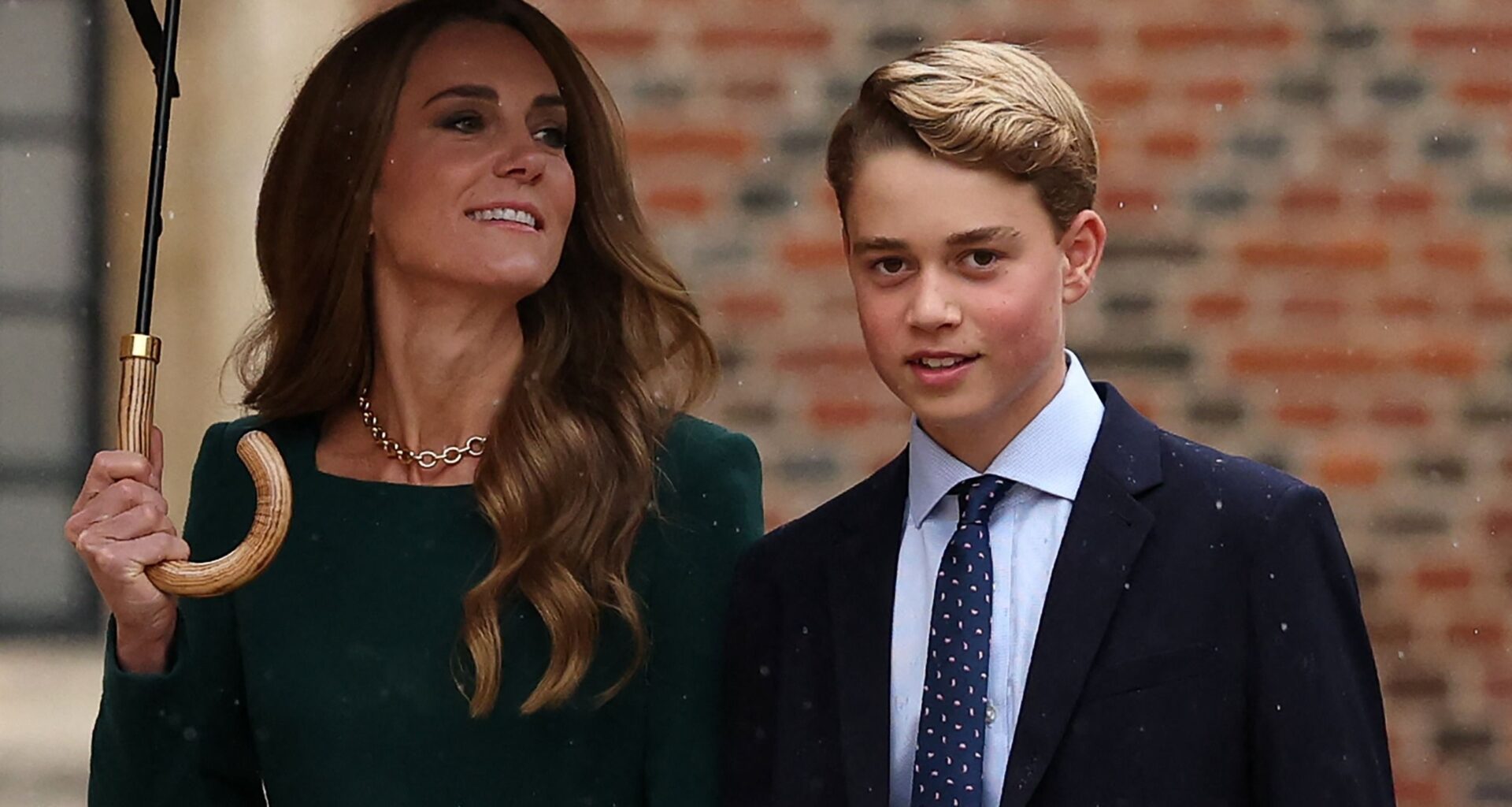 Prince George arrives for first day at Eton after clever choice
