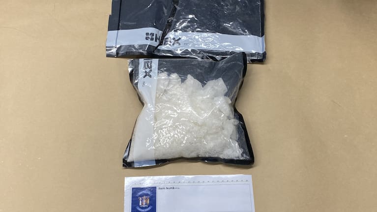 Officers found nine vacuum-sealed packages holding an estimated 16.8kg of the Class A drug, with a street value of about $5 million.