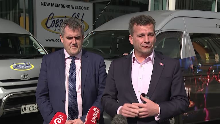 Regulation Minister David Seymour and Transport Minister Chris Bishop.