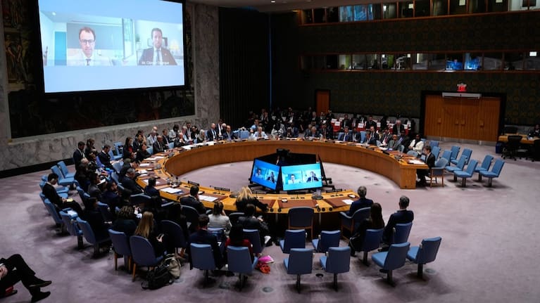 Sam Altman, CEO of OpenAI, speaks during a Security Council meeting on artificial intelligence at the 81st session of the United Nations General Assembly at United Nations headquarters.