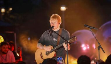Other support acts quit Ed Sheeran's tour after Macklemore dropped