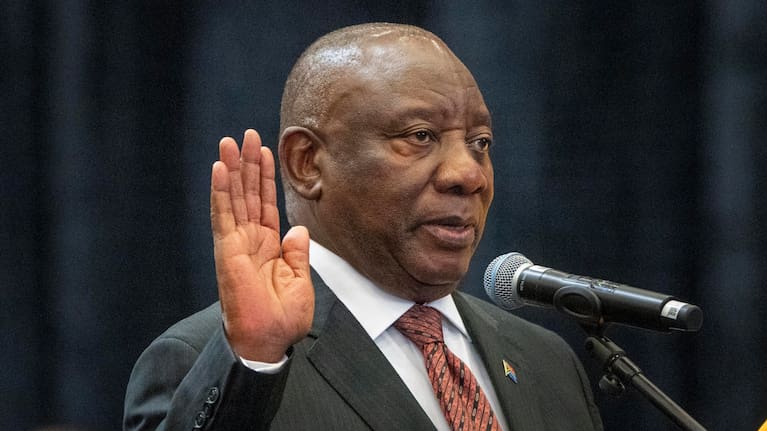 South African President Cyril Ramaphosa