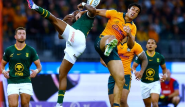 Eleven-man Wallabies upset South Africa 42-38 in Perth