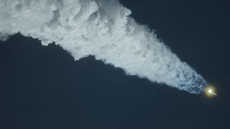 SpaceX's mega rocket Starship makes a test flight from Starbase, Texas.