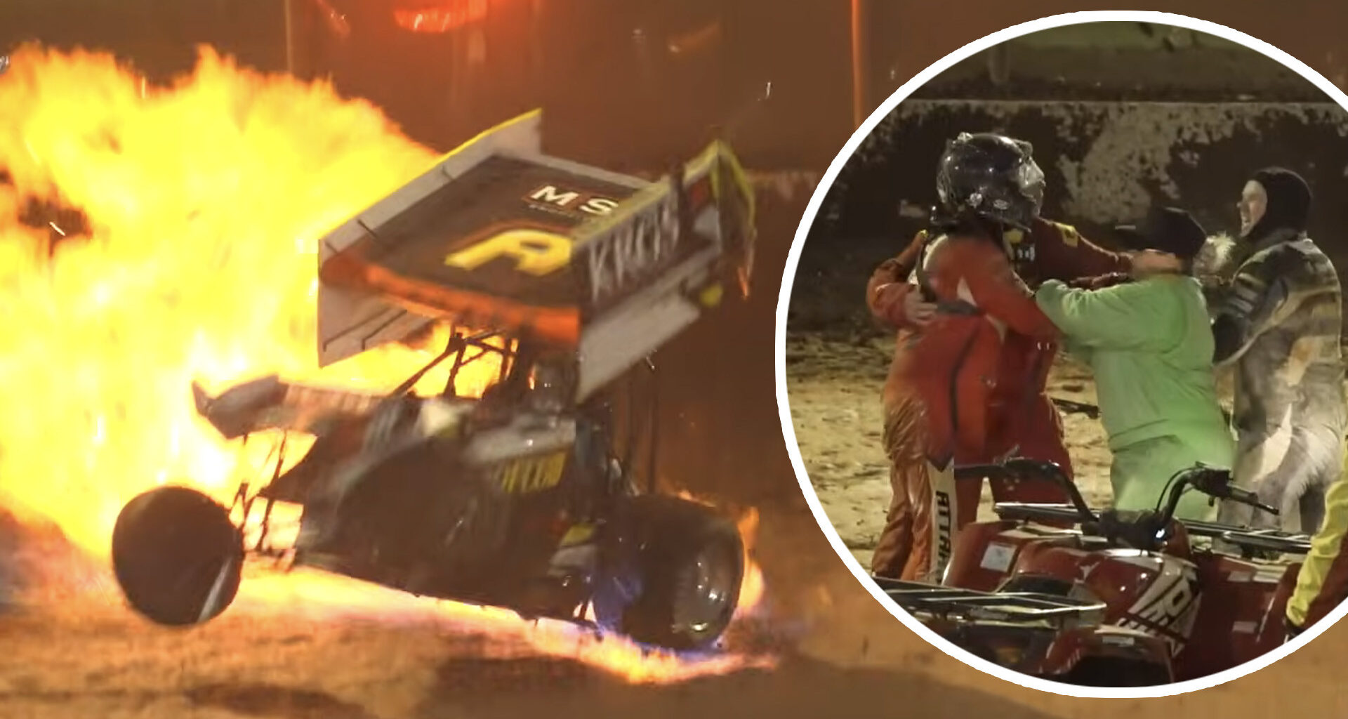 Speedway news: Sprintcar racer reveals regret confronting saviour in fiery crash