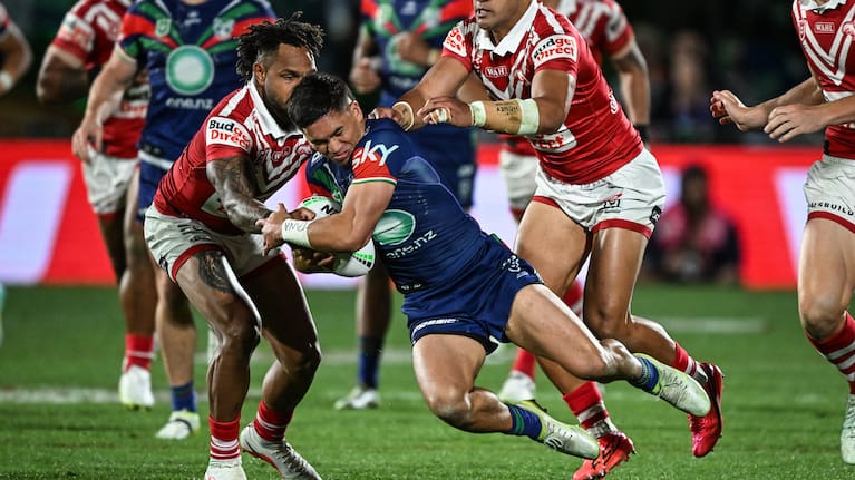 Taine Tuaupiki of the Warriors, NZ Warriors v Dolphins, Week 1 Finals match of the NRL Telstra Premiership at Go Media Stadium.