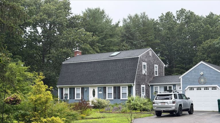 The former home of Lindsay Clancy is seen in Duxbury, Mass., on Thursday, July 30, 2026.