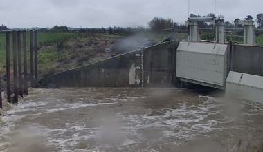 Floodgates activated, bridge on alert as heavy rain hits lower North
