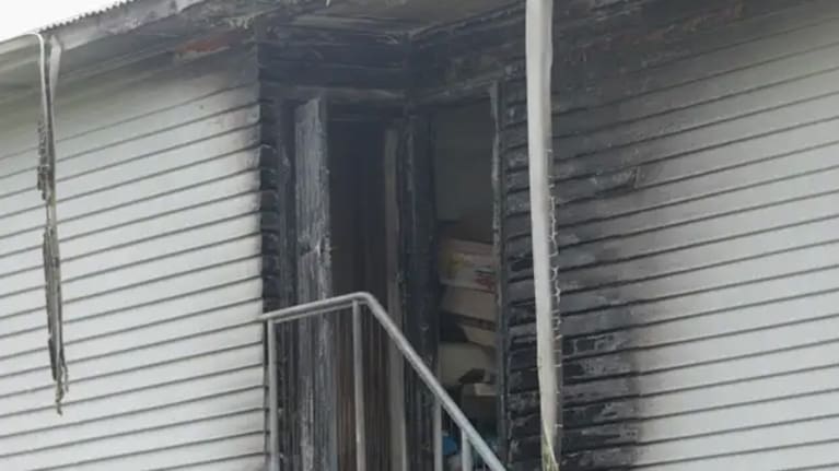The scene at Hanson Grove. (Source: RNZ / Reece Baker)